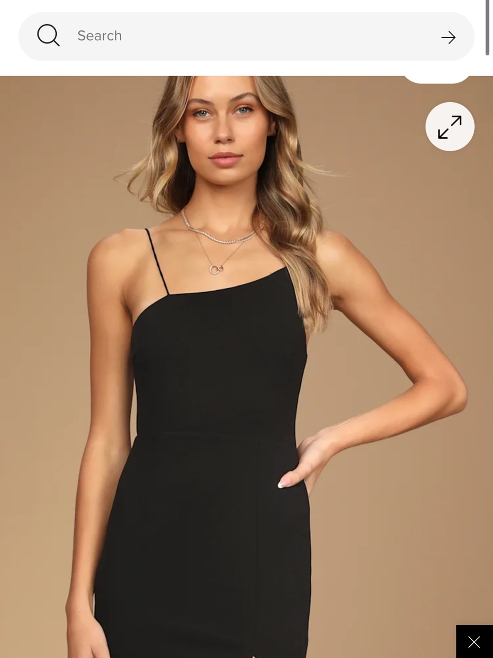 Lulus Party for Two Black Asymmetrical Bodycon Mini Dress (Small)